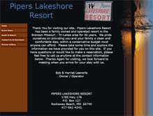 Tablet Screenshot of pipersresort.com